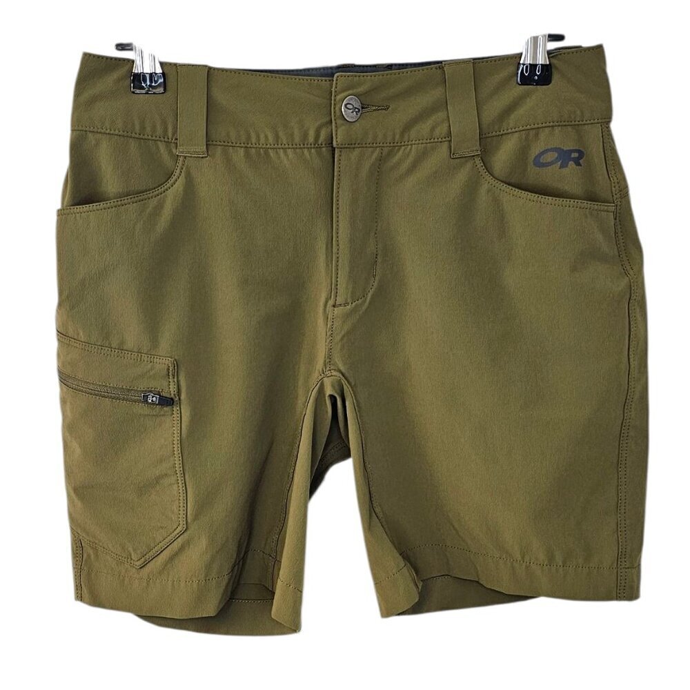 Outdoor Research Womens Ferrosi Shorts, 7", Green, UPF, Outdoor, Sports, Size 2